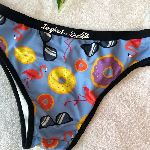 Doughnuts & Deadlifts Bikini Bottom - Picture 2 of 3